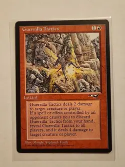 Guerrilla Tactics (B, Cliffs) - Alliances - MTG Magic - Common - Red Instant - Image 1