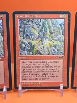 🔴🔴🔴 (5) 1996 MAGIC THE GATHERING GUERRILLA TACTICS ALLIANCES PLAYED 🔴🔴🔴 - Image 3