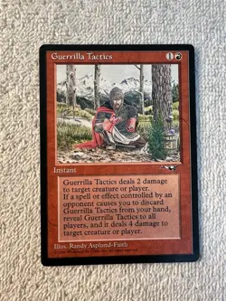 MTG - Guerrilla Tactics - Alliances - Red - HP - Shinetized - Image 1