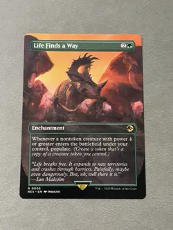 BORDERLESS LIFE FINDS A WAY - Jurassic Park - MTG Magic the Gathering NM - Image 1