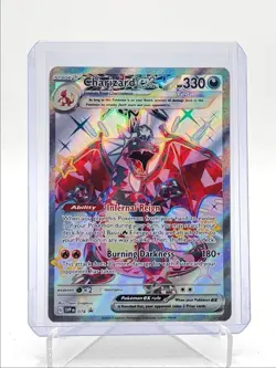 CHARIZARD EX 2024 POKEMON SCARLET & VIOLET BLACK STAR PROMO #074 Q4320 - Image 1
