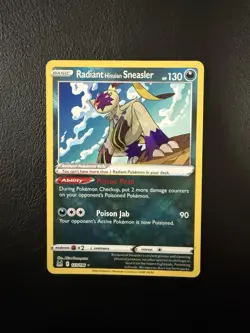 Pokemon TCG- Radiant Hisuian Sneasler- Lost Origin- 123/196- Holo Rare- LP - Image 1