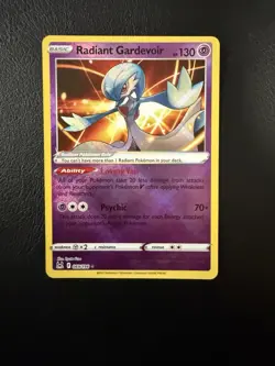 Pokemon TCG- Radiant Gardevoir- Lost Origin- 069/196- Holo Rare- LP - Image 1