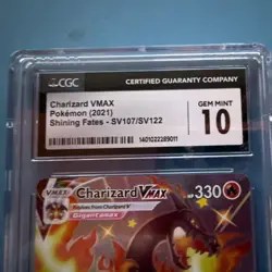 Pokemon Charizard VMAX Shining Fates SV107/SV122 CGC 10 Holo - Image 3