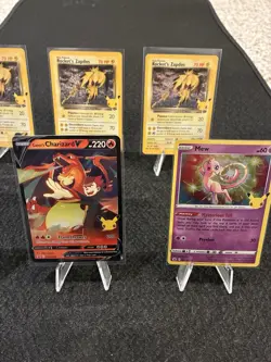 Pokemon Celebrations Lot + Rocket's Zapdos Mew Lance’s Charizard V SWSH133 NM - Image 3
