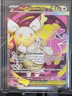 2026 Pokemon Ascended Heroes Mega Audino EX Ultra Rare #253/217 - Image 3