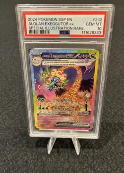 Pokemon Alolan Exeggutor ex 242/191 PSA 10 Surging Sparks - Image 1
