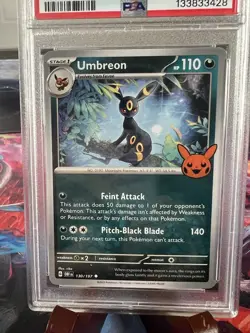 2024 Pokemon Trick or Trade Umbreon #130 in a PSA 8! 💎 Bid Now! - Image 2