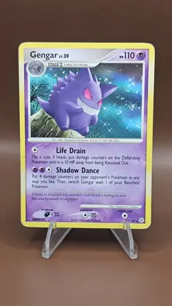 Pokemon TCG Gengar 27/130 Diamond and Pearl Base Non-Holo Rare MP - Image 1