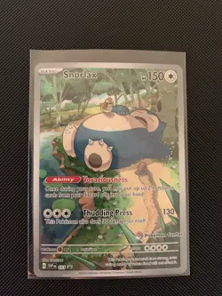 Pokemon Snorlax 051 SVP Scarlet & Violet Promo Pokemon Center Stamped - Image 1