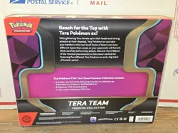 New, Sealed! Pokemon Tera Team EX Premium Collection 5 Foils 9 TCG Booster Packs - Image 2