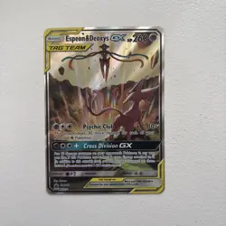 2020 POKEMON BLACK STAR PROMO TAG TEAM ESPEON & DEOXYS GX SM240 - Image 1