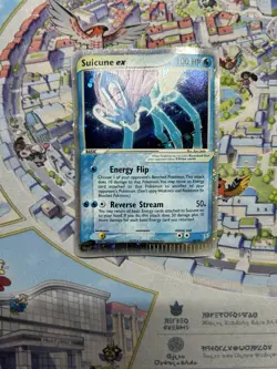 Pokemon Suicune EX holo Rare 94/95 Team Magma And Team Aqua Damaged - Image 1