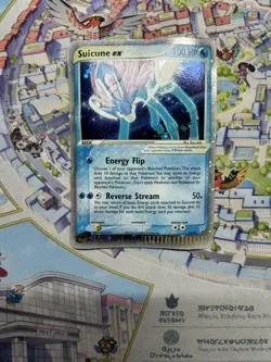 Pokemon Suicune EX holo Rare 94/95 Team Magma And Team Aqua Damaged - Image 2