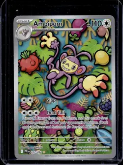 2025 Pokemon Phantasmal Flames Ambipom Illustration Rare #107/094 - Image 1