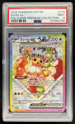 2025 Pokemon Prismatic Evolutions Eevee Promos #174 PSA 9 - Image 1