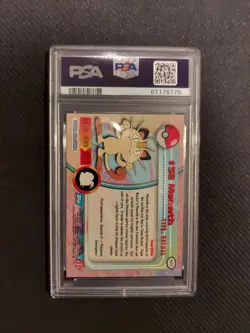 PSA 6 Meowth Foil 1999 Topps Pokemon - Image 2