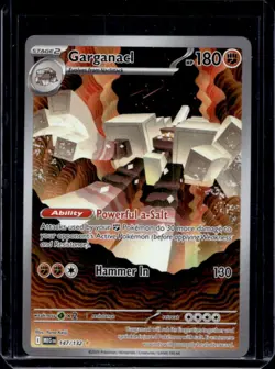 2025 Pokemon Mega Evolution Garganacl Illustration Rare #147/132 - Image 1