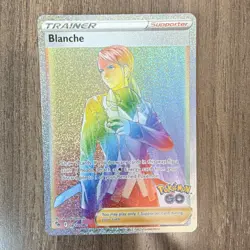 Pokemon Blanche Full Art Secret Rare Holo Trainer-Supporter 082/078 Pokemon GO - Image 1