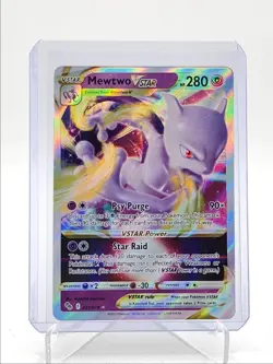 MEWTWO VSTAR 2022 POKEMON GO HOLO RARE FULL ART 031/078 Q4320 - Image 1