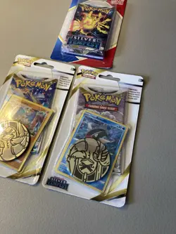 Lot of 3 Pokemon TCG Silver Tempest Booster Pack Foil + 2 Blister Pack Promo New - Image 3