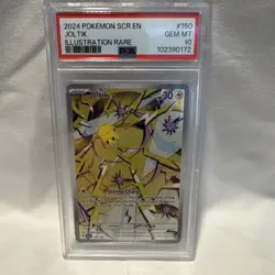 Pokemon Joltik Illustration Rare Sv07: Stellar Crown Holo PSA 10 150/142 2024 - Image 1