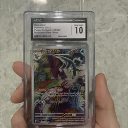 2023 Pokemon Baxcalibur 210/193 Illustration Rare Paldea Evolved CGC 10 - Image 1