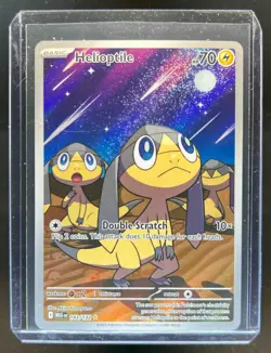 2025 Pokemon Mega Evolution Helioptile Illustration Rare #143/132 - Image 1