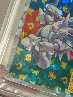 Pokemon Topsun Japanese Nidoking #34 Holo Foil 1995 Pocket Monster PSA 2 Graded - Image 4