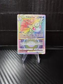Alolan Vulpix VSTAR (Secret) 197/195 Swsh12: Silver Tempest Pokemon TCG - Image 1