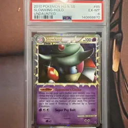 2010 POKEMON HEARTGOLD & SOULSILVER UNDAUNTED #85 SLOWKING-HOLO PSA 6 - Image 1
