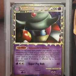 2010 POKEMON HEARTGOLD & SOULSILVER UNDAUNTED #85 SLOWKING-HOLO PSA 6 - Image 2