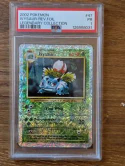 2X 2002 Pokemon Legendary Collection PSA 1 Charmeleon & Ivysaur Reverse Foil - Image 3