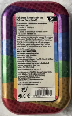 10 x Pokemon TCG Ascended Heroes Mini Tins Sealed - 20 Booster Packs - Brand New - Image 3