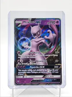 MEWTWO GX 2017 POKEMON SUN & MOON SHINING LEGENDS RARE 39/73 Q4320 - Image 1