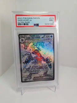 Pokemon TCG Garchomp ex 219/182 2023 Paradox Rift Ultra Rare - PSA MINT 9 - Image 1