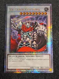Yugioh! XX-Saber Gottoms - RA03-EN226 - Quarter Century Secret Rare - 1st Editio - Image 1