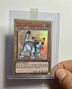 Rescue Cat MGED-EN006 (NM) •Alternative Art• Gold Rare 1st Edition Yu-Gi-Oh! TCG - Image 3