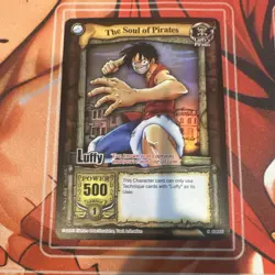 One Piece The Soul of Pirates Luffy Shonen Jump Foil Promo C-019 2005 Vintage - Image 1