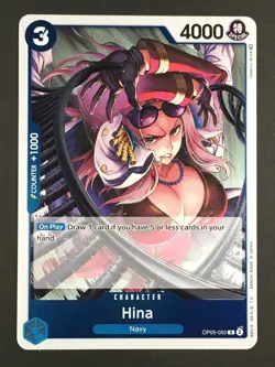 Hina OP05-050 Awakening of the New Era One Piece TCG English NM R Foil - Image 1