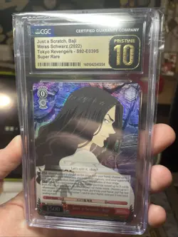 Weiss Schwarz Tokyo Revengers Just A Scratch Baji TRV/S92-E039 SR English CGC 10 - Image 3