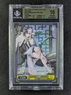 2022 Weiss Schwarz YING SWEI S102-006SP Azur Lane Foil & Signed Japanese BGS 10 - Image 1