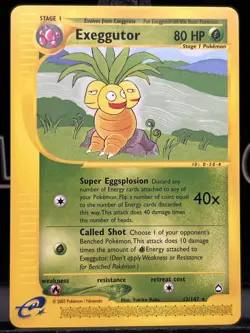 Exeggutor 12/147 - Pokemon Card - Aquapolis - Non-Holo Rare - VLP - Image 3