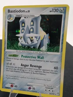 Pokemon Card - Bastiodon Mysterious Treasures 21/123 Holo Rare NM - Image 1
