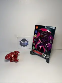 Bakugan Battle Brawlers Pyrus Saurus 400G B1 Classic Rare Open Core W/ Card RARE - Image 1