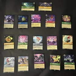 Lorcana Fabled Ariel And Others Set Of 17 Cards With Foil And Non Foil NM/M - Image 1