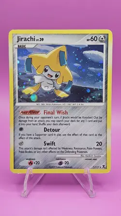 Jirachi Lv. 39 7/111 Holo Rare Rising Rivals Pokemon TCG 2009 Card LP/MP 💙💙 - Image 1