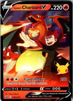 Lance's Charizard V Promo SWSH: Sword & Shield Promo Cards SWSH133 NM - Image 1