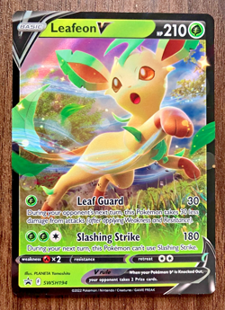FULL ART HOLO Leafeon V SWSH194 - 2022 Pokemon Promo Card - CLEAN NM - Image 1