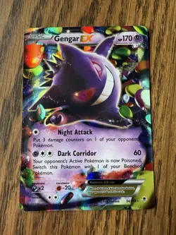 Pokemon Gengar EX STANDARD / NOT JUMBO Card 034/119 Oversized Holo 170HP EX - Image 1